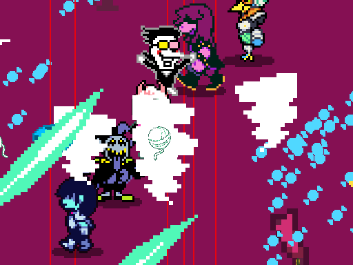 Dark World Survivors, a bonus game in DELTARUNE Fight Simulator